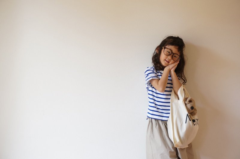 Cotton border cut-sew 110,120,130size - 其他 - 棉．麻 