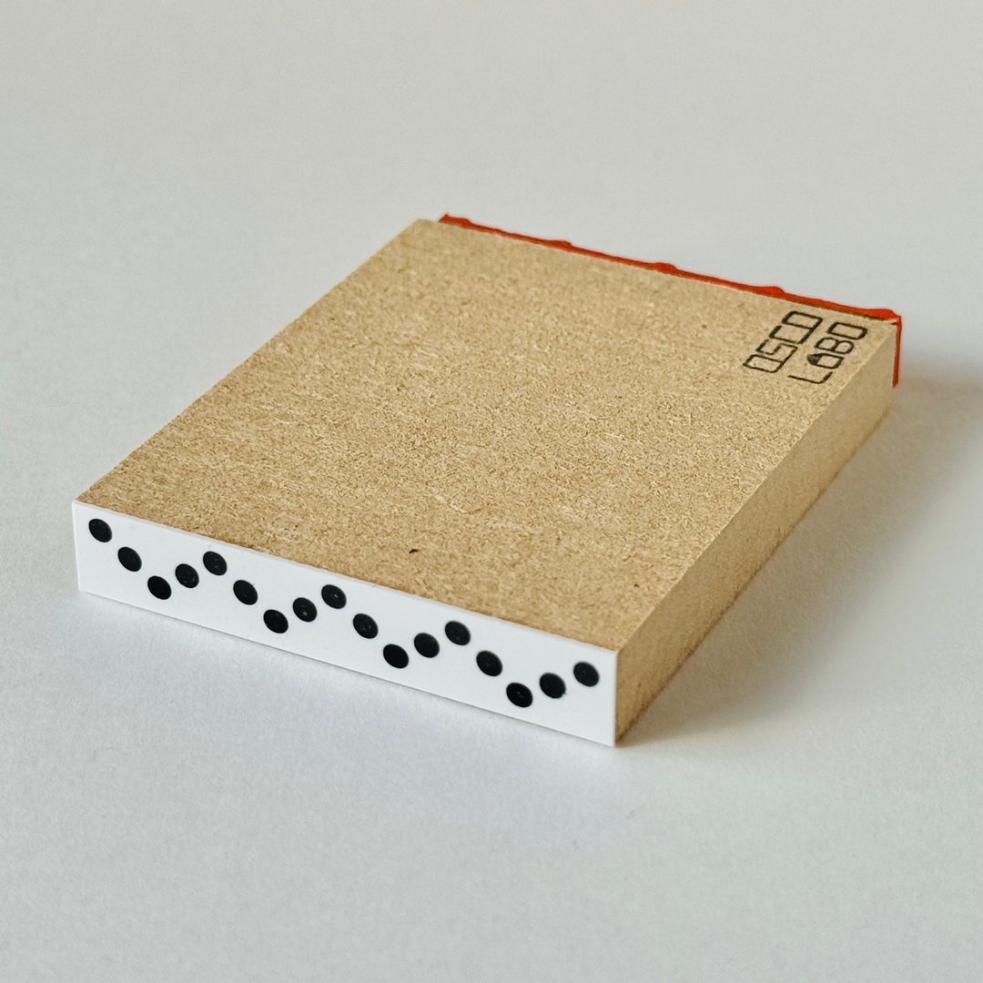 形状×图样 线条 弯弯绕绕圆点点【shape x pattern line: snaky dot】 - 印章/印台 - 橡胶 