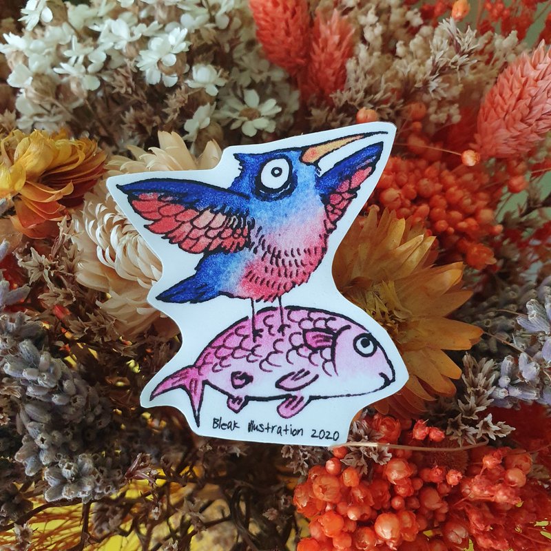 翠鸟贴纸 - 贴纸 - 防水材质 蓝色