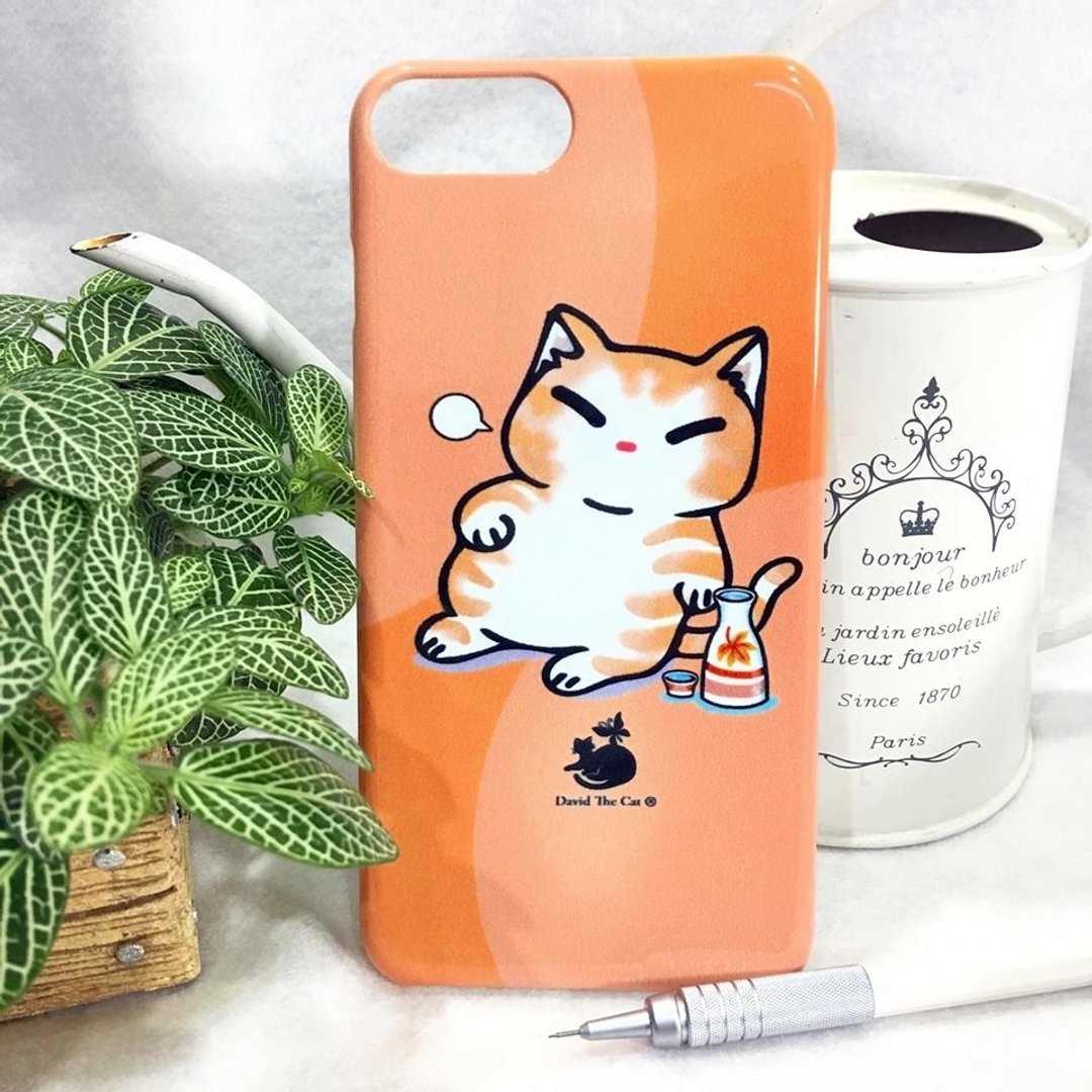 大卫画猫 胖胖猫 喵星人 手机壳S102 猫咪 Iphone 三星 HTC 原创手机壳 圣诞节 情人节 生日 礼物 - 手机壳/手机套 - 塑料 粉红色