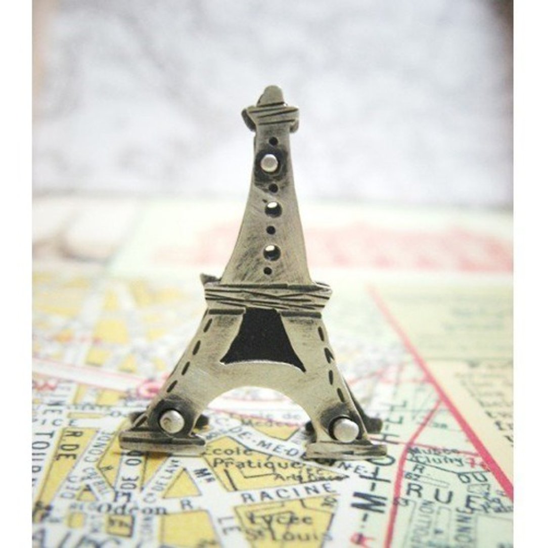 Paris Eiffel Tower Necklace - 项链 - 其他金属 