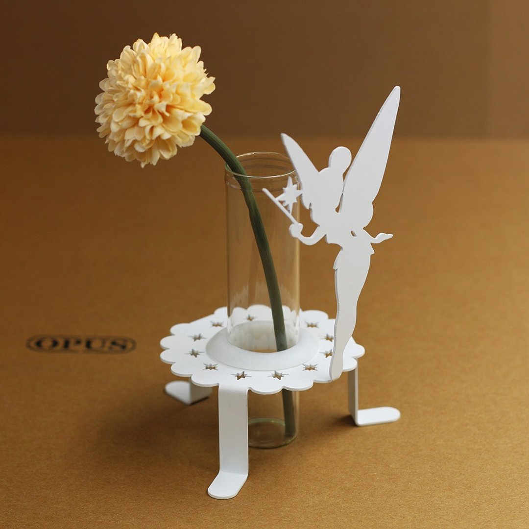 【OPUS东齐金工】精灵之瓶-花仙子瓶插(白)居家办公门市/桌面摆饰 - 植栽/盆栽 - 其他金属 白色