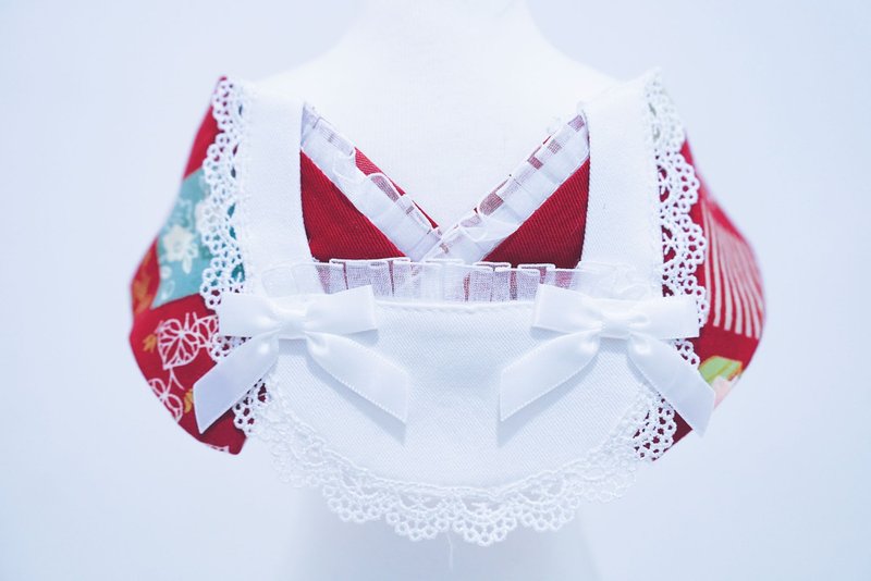 Crazy de Wan - Kimono Tokushū Bib Series 和服特辑 昭和メイ - 衣/帽 - 其他人造纤维 红色