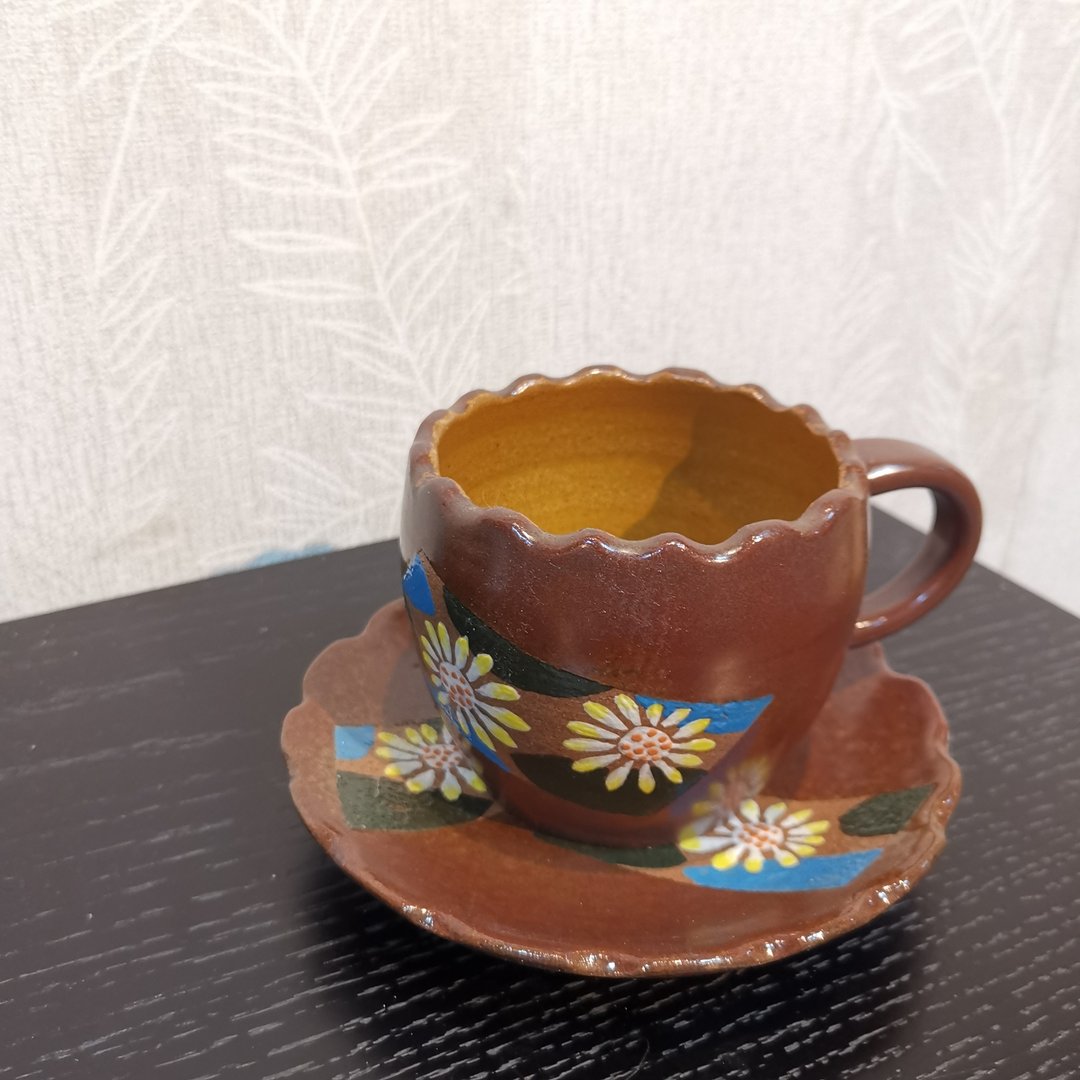 手工制作-花杯系列-菊花 - 咖啡杯/马克杯 - 陶 