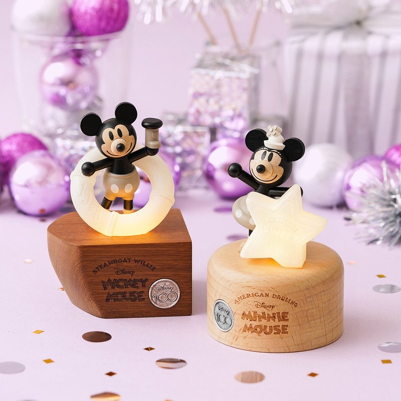 【米奇/米妮】迪士尼100周年 迷你声控灯 感应灯 夜灯 Disney - 灯具/灯饰 - 木头 多色