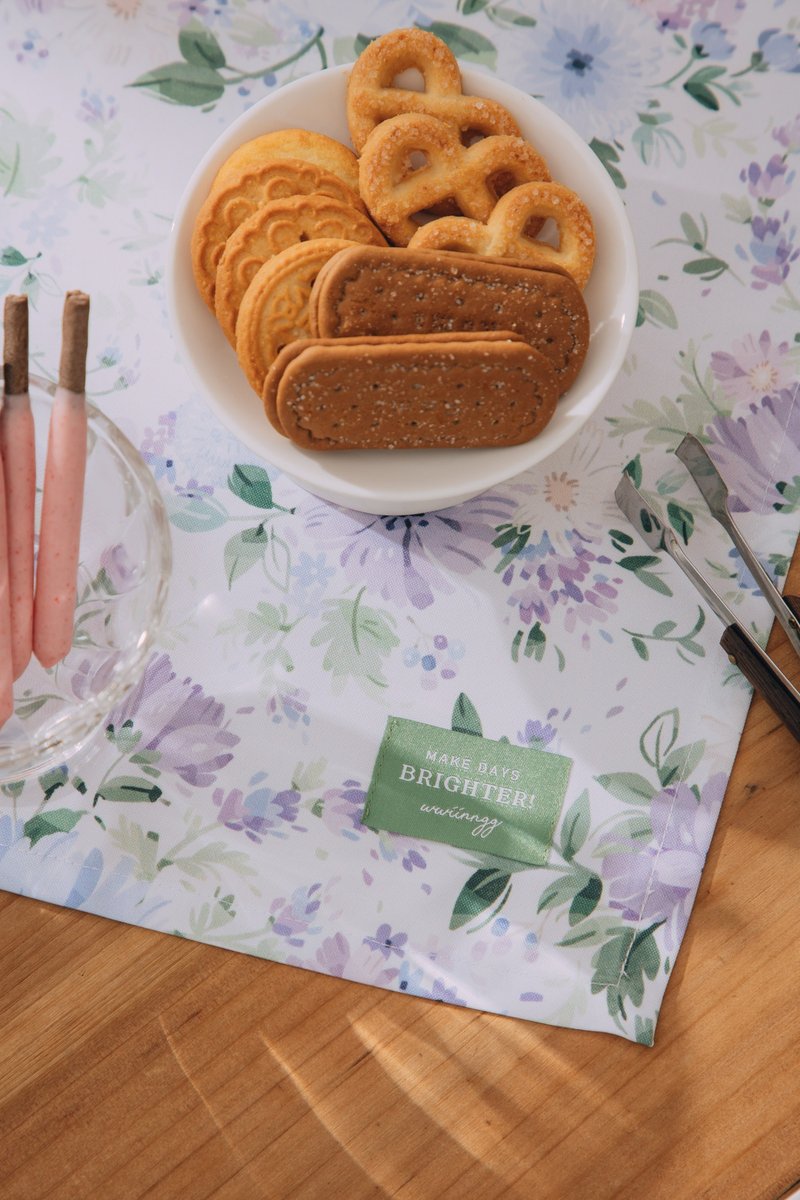 防泼水餐垫 - 琉光晨露 - 餐垫/桌巾 - 聚酯纤维 蓝色