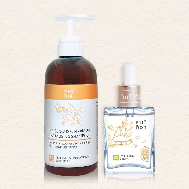 【净白丰盈组】毛豆焕妍紧致精华液+土肉桂洗发精500ml - 洗发用品 - 其他材质 透明