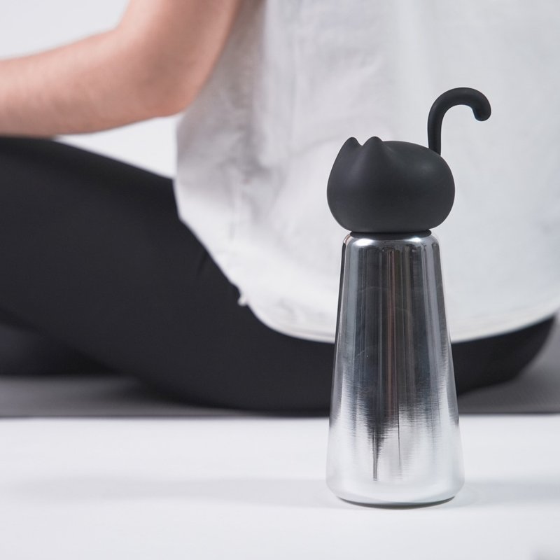 煤球猫猫保温杯 - 保温瓶/保温杯 - 不锈钢 