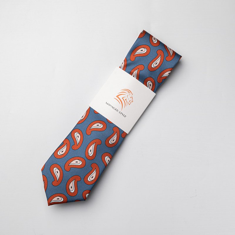 P0917-92 - 领带/领带夹 - 聚酯纤维 蓝色