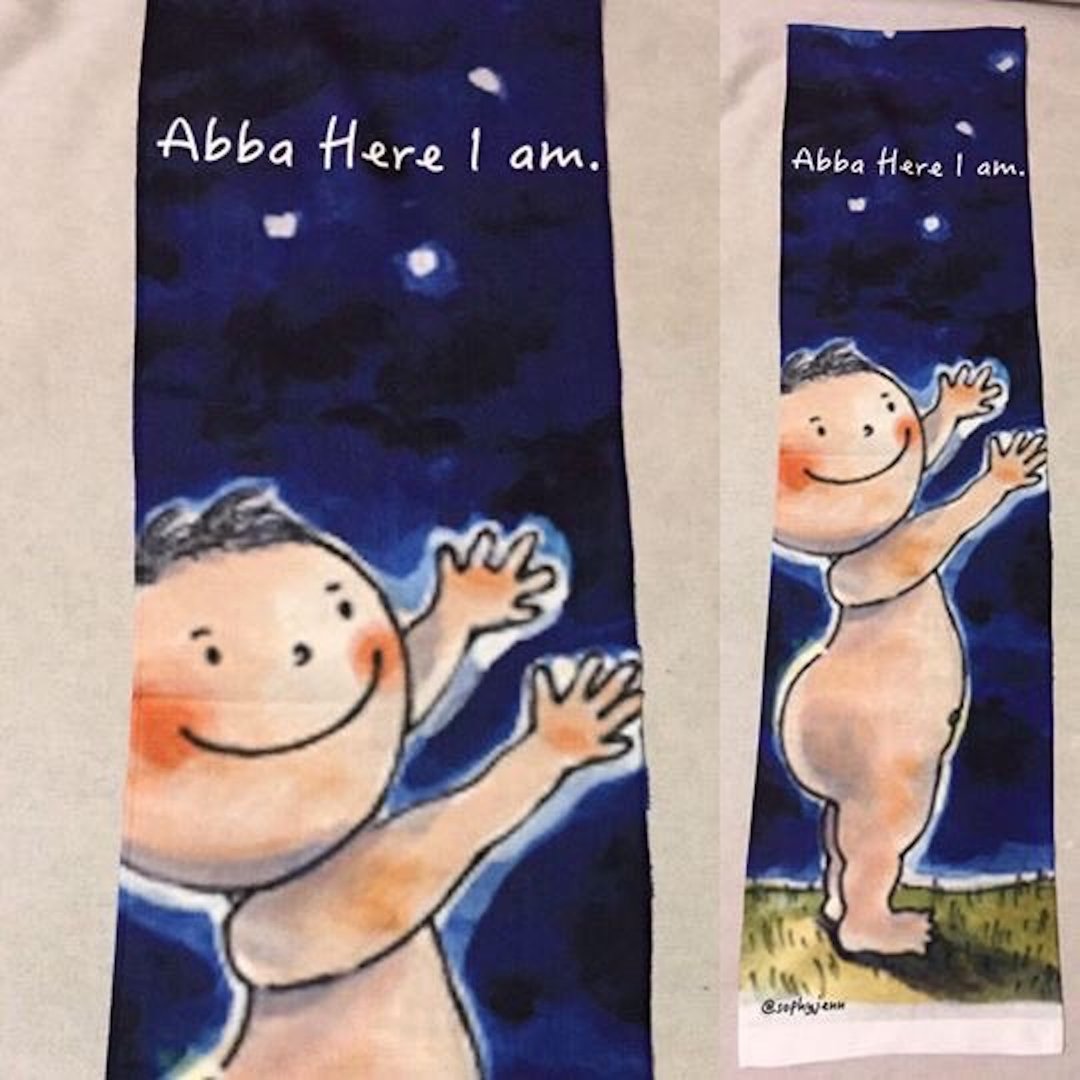 天父 我在这里 Abba Here I am 运动毛巾 - 毛巾浴巾 - 聚酯纤维 