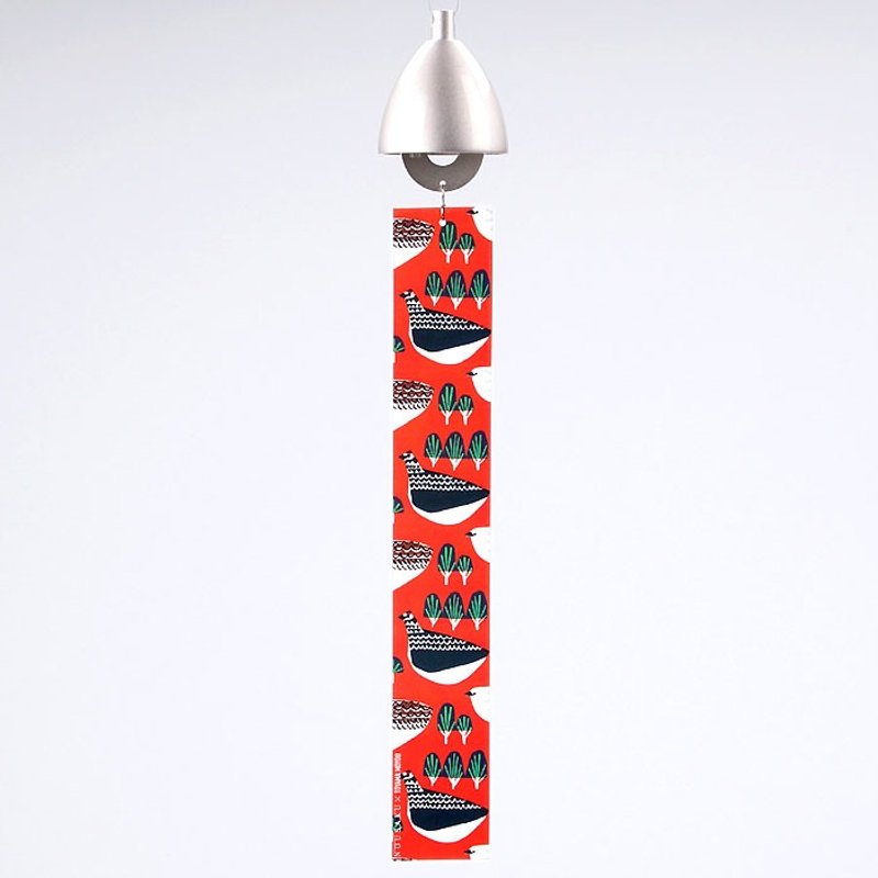 风铃 富山模样 - 牵牛花 X 雷鸟 - 摆饰 - 铜/黄铜 银色