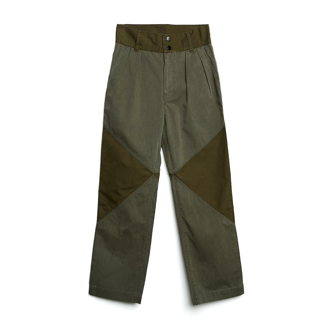 Military Patched Pants - 男士长裤 - 棉 