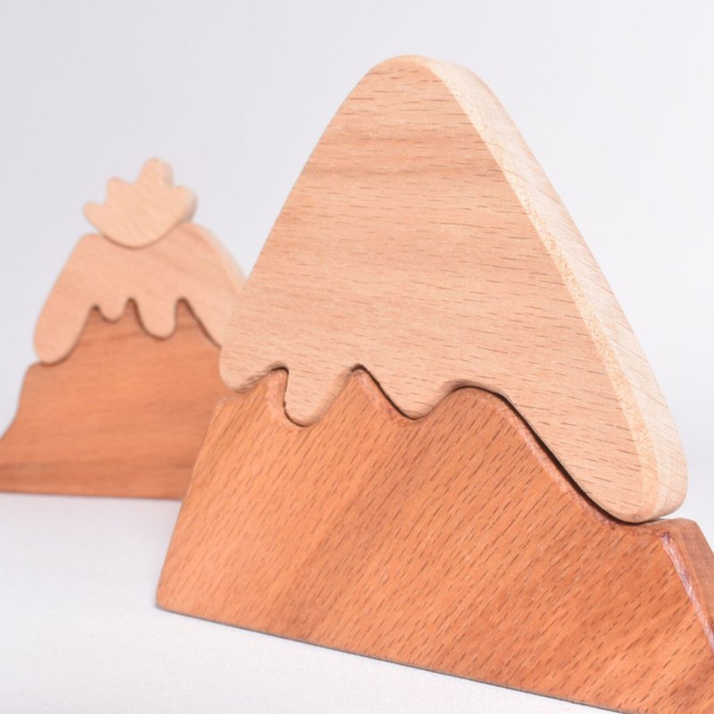 木制玩具山人，儿童生日礼物，蒙特梭利玩具 - 玩具/玩偶 - 木头 咖啡色