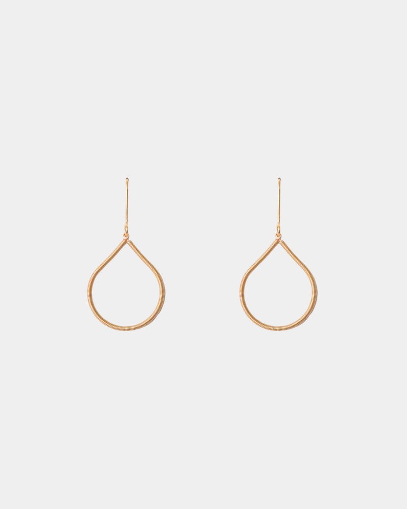 WIREWORK 14K GF 水滴耳环 - 耳环/耳夹 - 其他金属 多色