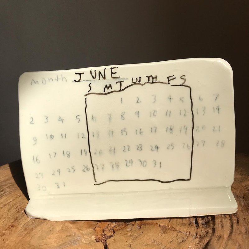 Eternal calendar - 摆饰 - 陶 白色