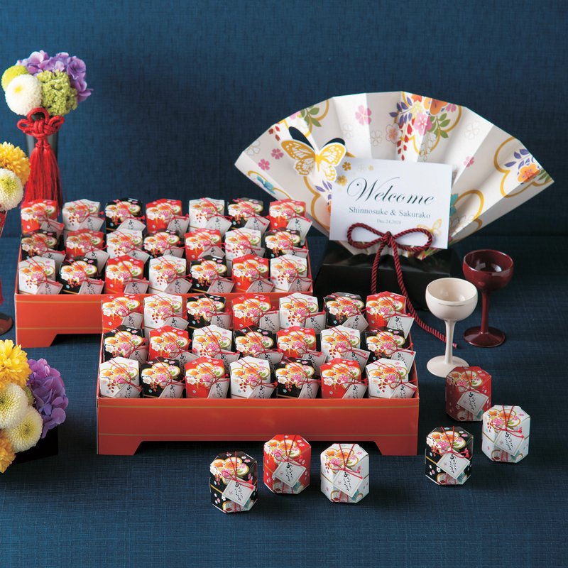 婚礼喜悦重重幸福多多Hanaichi kozutsu set / 最低起订量 - 零食/点心 - 纸 多色