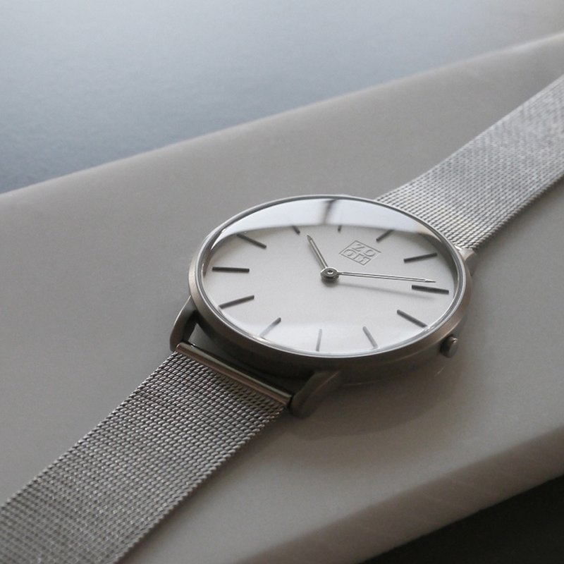 THIN 5010 极简超薄米兰带手表 - 银白 - 对表/情侣表 - 其他金属 银色