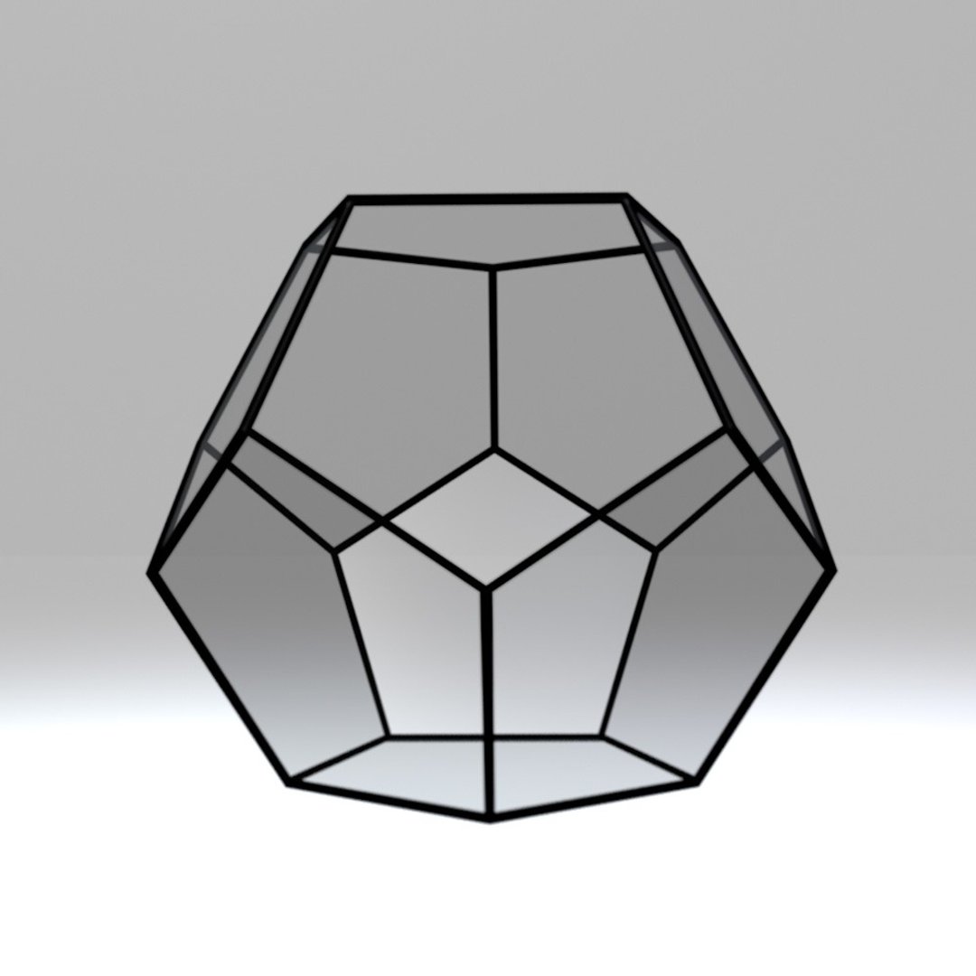 Digital drawing for printing 040. Stained glass terrarium dodecahedron. DIY - 图文模板设计 - 其他材质 