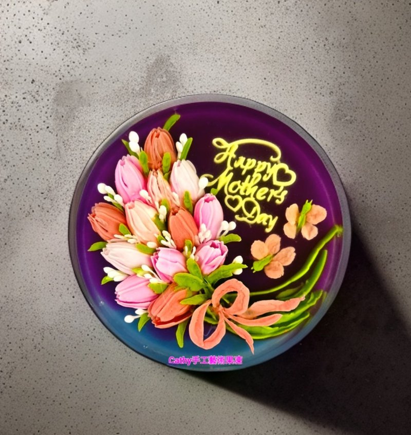 母亲节蛋糕主题 花束蛋糕。母亲节蛋糕。母亲节送礼 - 蛋糕/甜点 - 其他材质 