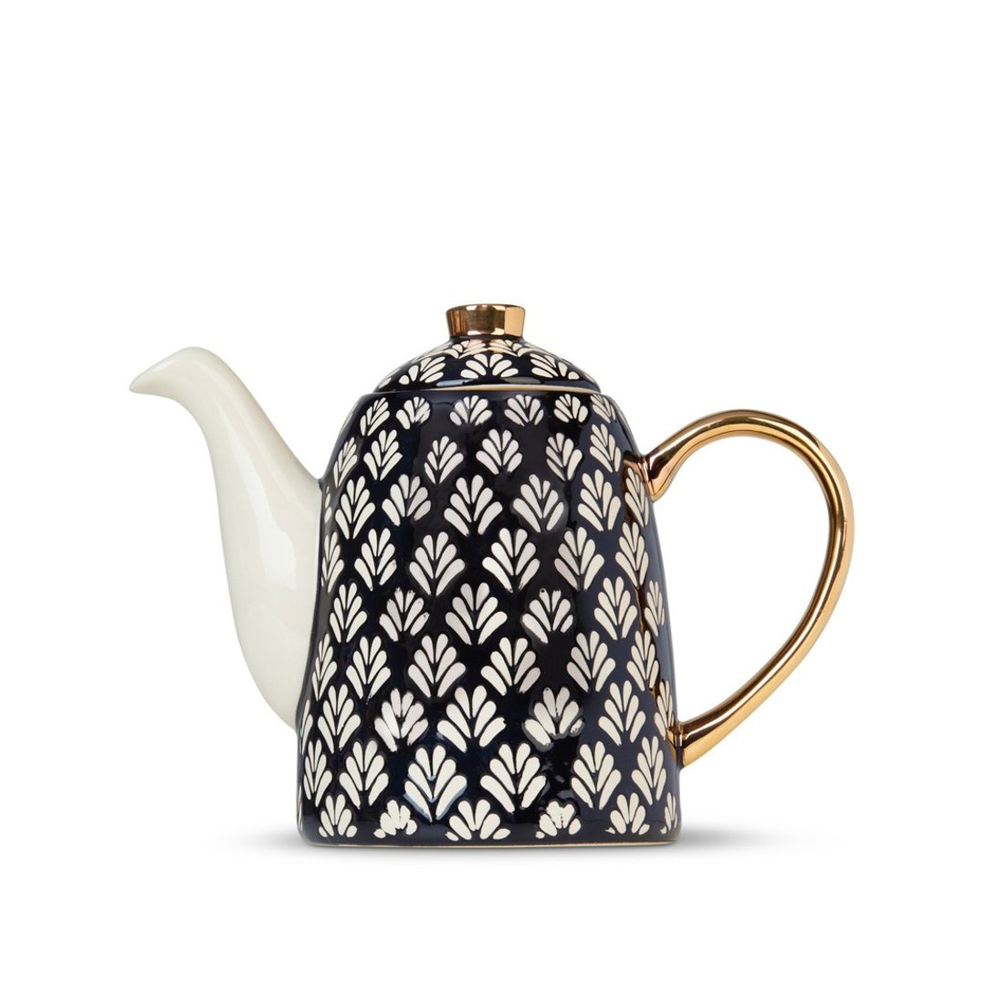 【T2 tea】Deco Darling Remix 德可艺纹系列_高茶壶 (黑) - 茶具/茶杯 - 瓷 