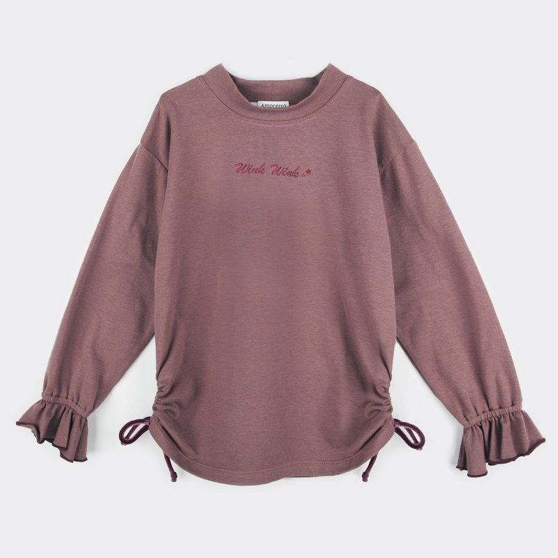 星星眨眼抽绳上衣-女童款 - 童装上衣 - 棉．麻 