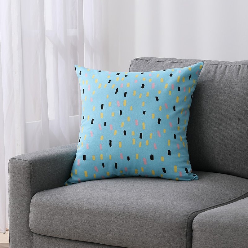 简约系列抱枕-蓝色点缀 - 枕头/抱枕 - 棉．麻 