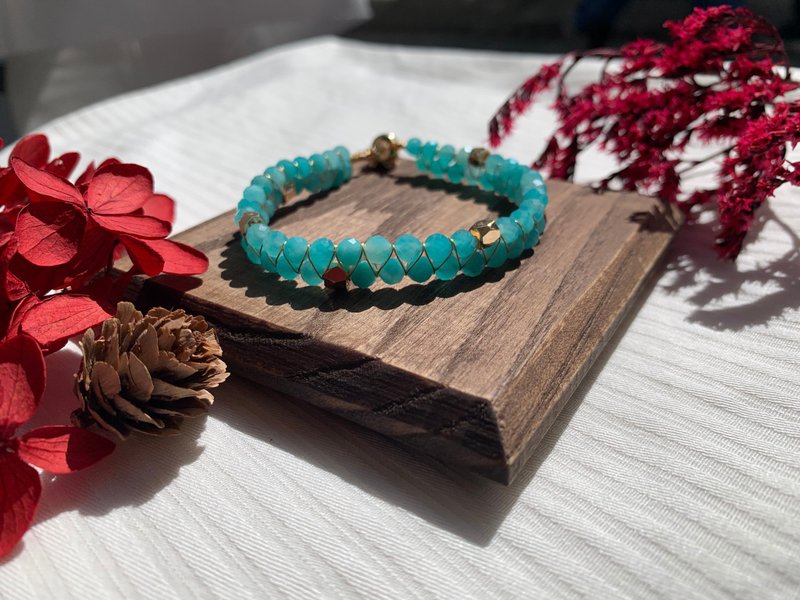 波希米亚狂想曲 - 手链/手环 - 半宝石 蓝色