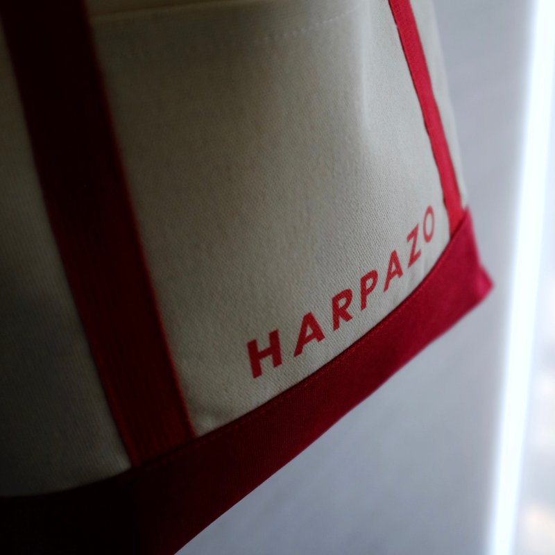 HARPAZO 旅行 Tote Bag - 手提包/手提袋 - 棉．麻 卡其色