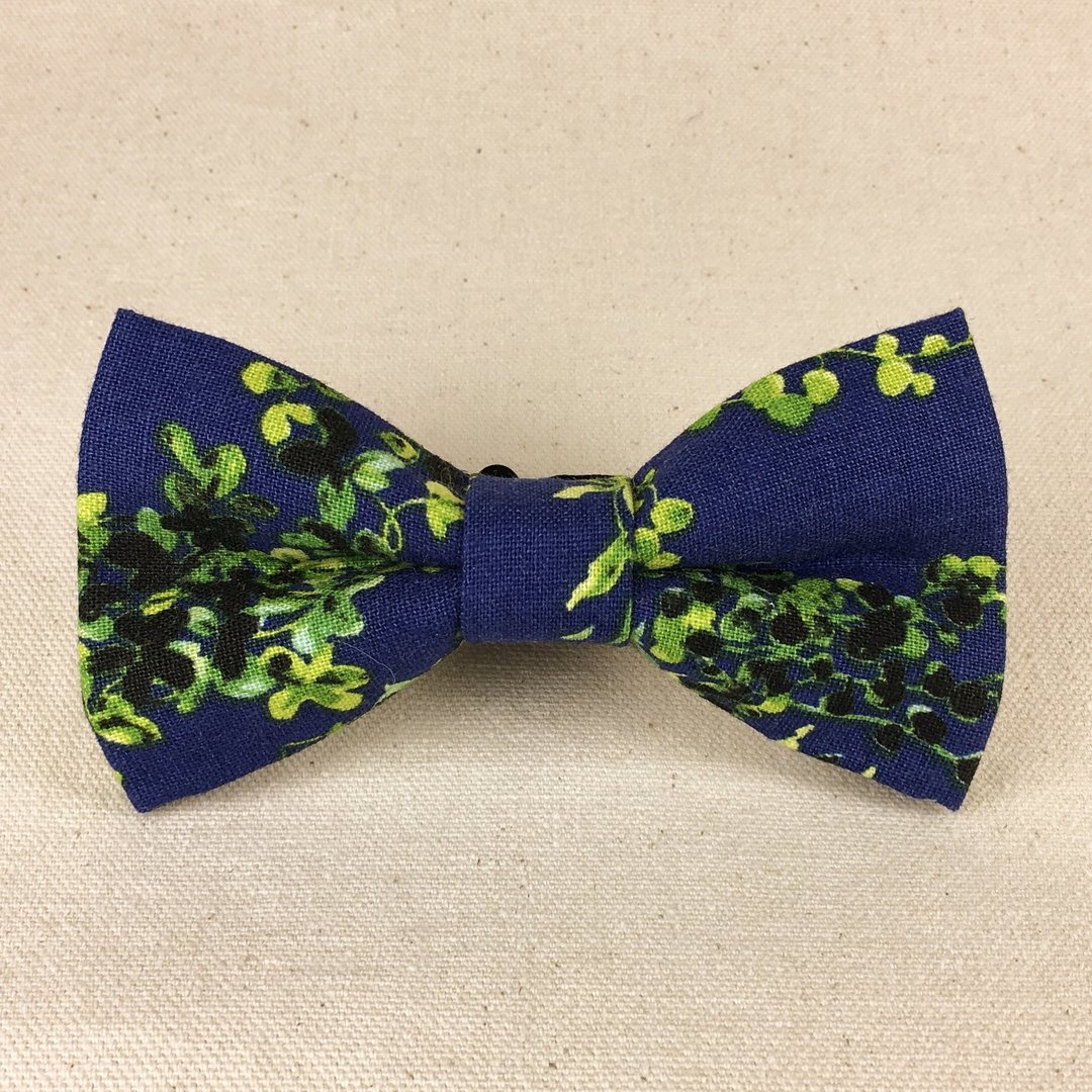 Mr.Tie 手工缝制领结 Hand Made Bow Tie 编号156 - 领带/领带夹 - 棉 蓝色