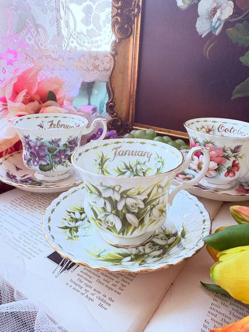 英国Royal Albert 下午茶 花茶杯 月份杯 生日 马年 居家摆饰 - 茶具/茶杯 - 瓷 绿色