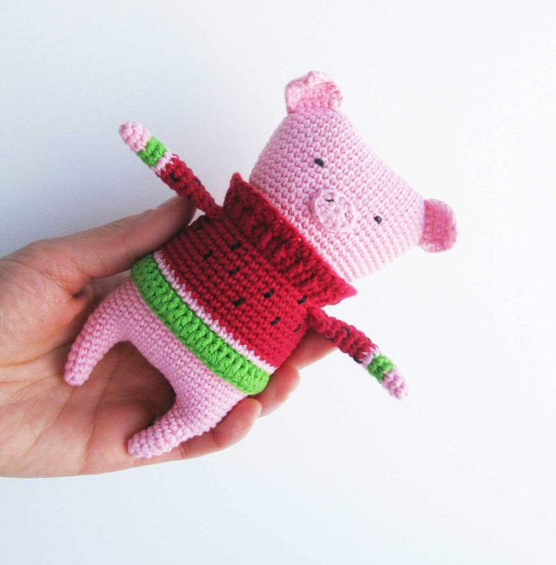 Crochet Pattern Piggy. DIY Amigurumi Crochet Pattern, PDF file digital download - 手工艺教程/工具书 - 其他材质 