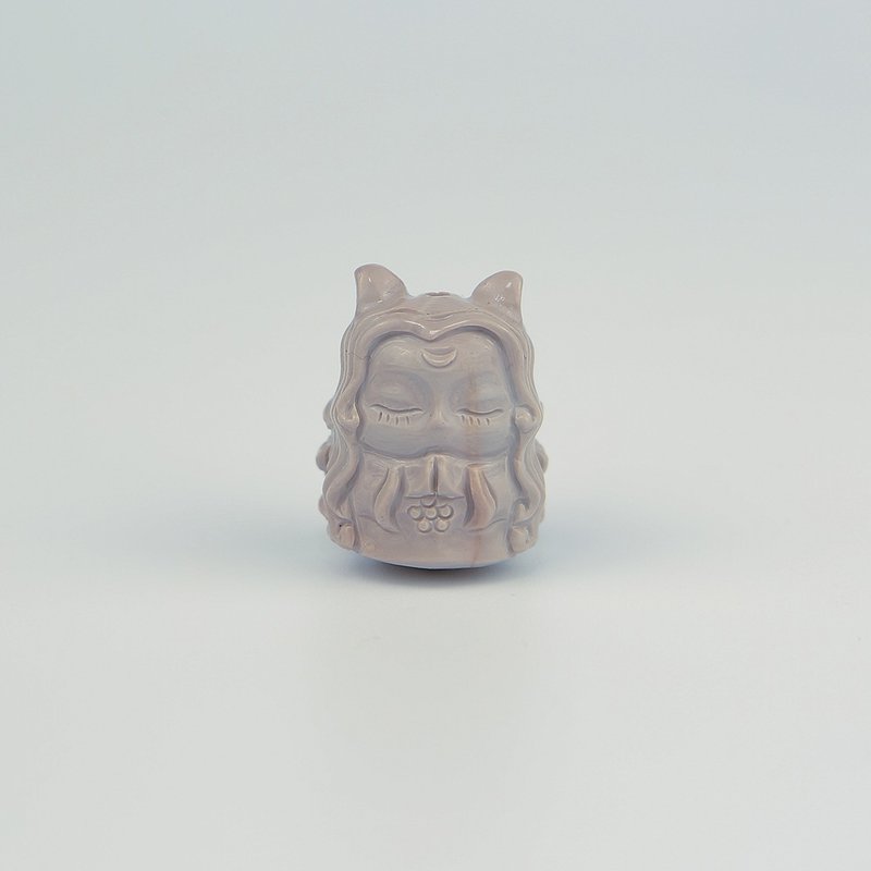 051901九尾狐仙/老银色/带孔素材/月夜城/阿拉善/晶石/天然/水晶 - 金工/饰品 - 水晶 灰色