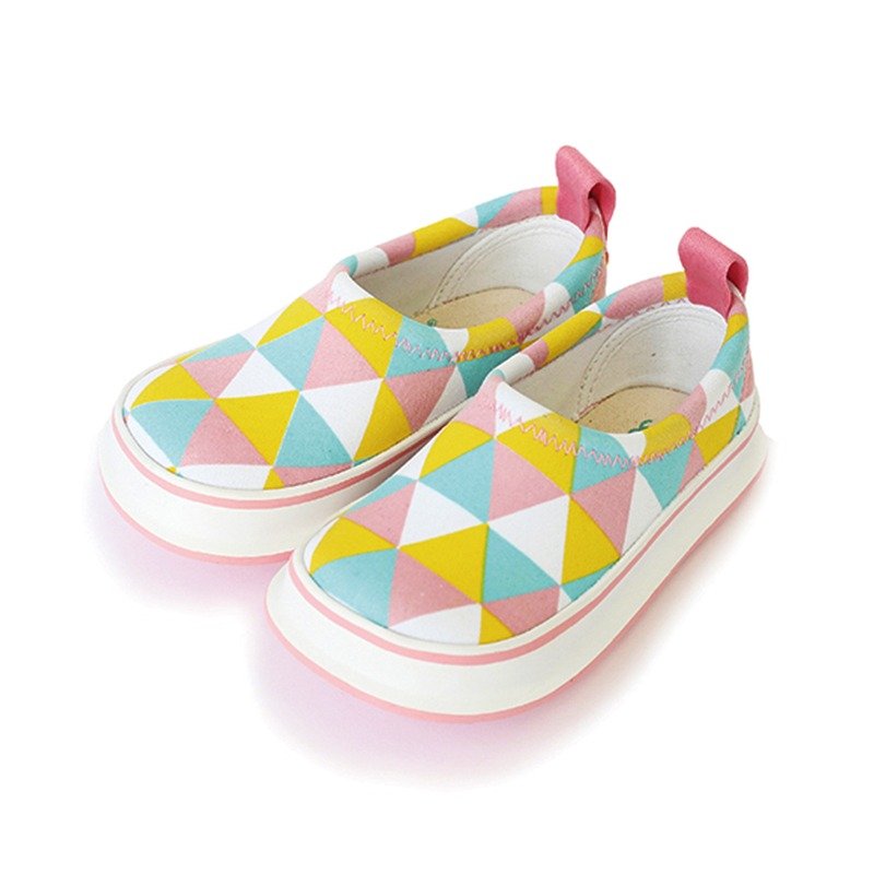 日本SkippOn儿童休闲机能鞋-三角几何 - 其他 - 橡胶 黄色