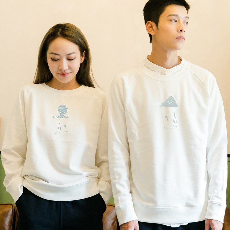 skov 山岛 圆领插肩卫衣情侣装新款休闲原创品牌清新文艺 - 男装针织衫/毛衣 - 棉．麻 多色