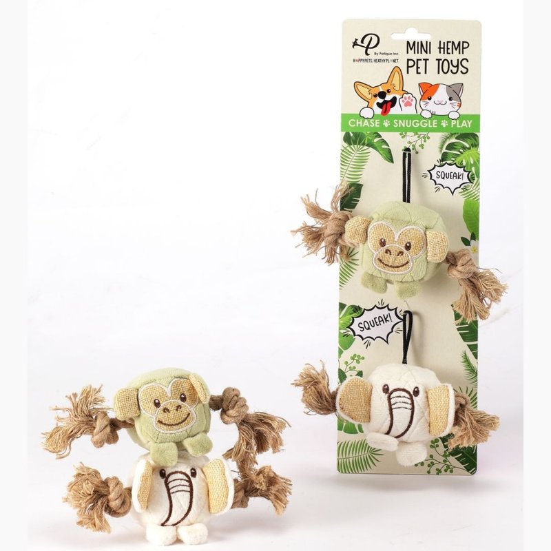 Mini Hemp迷你麻绳玩具组-方块组 - 玩具 - 聚酯纤维 卡其色