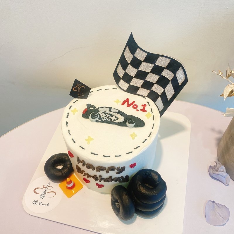 赛车主题蛋糕 生日蛋糕 绘图蛋糕 铄甜点 题字蛋糕 定制化 纪念日 - 蛋糕/甜点 - 新鲜食材 