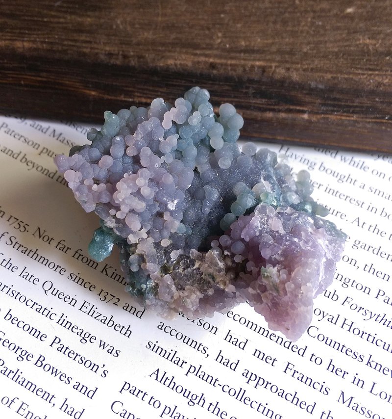 Grape Quartz 印尼产地 葡萄状 紫色石英 葡萄玛瑙 天然矿石 原矿 - 摆饰 - 其他材质 