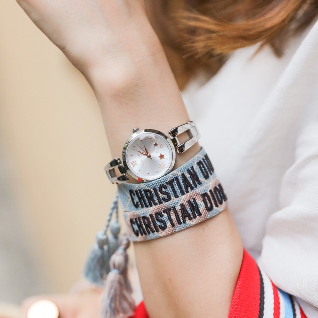 RELAX TIME 小资の微甜表款 (RT-71-3)星星x白 - 女表 - 不锈钢 银色