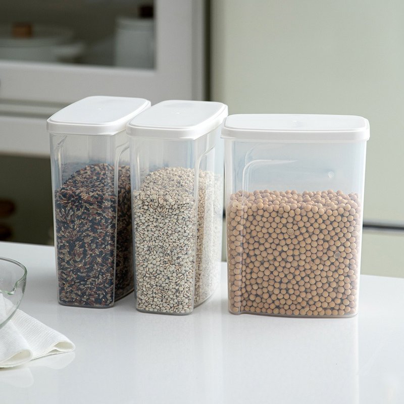 日本霜山 杂粮谷物保鲜保存罐-2.3L-3入 - 其他 - 塑料 透明