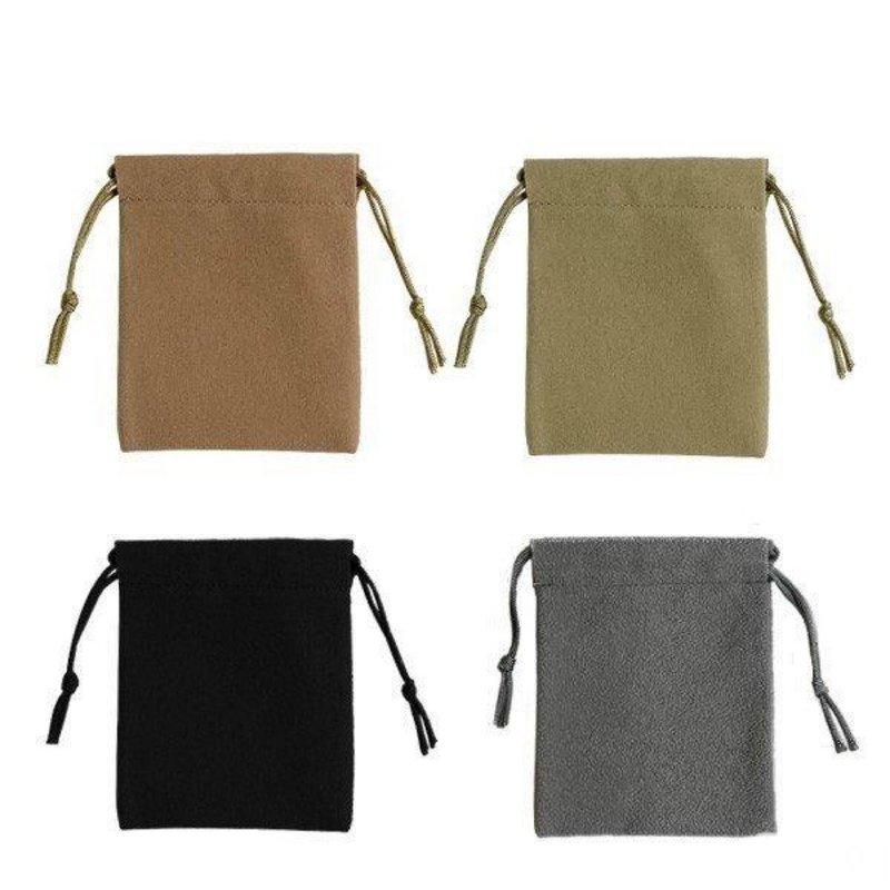 Pouch drawstring size 100 pieces OEM available 4color - 收纳用品 - 棉．麻 灰色