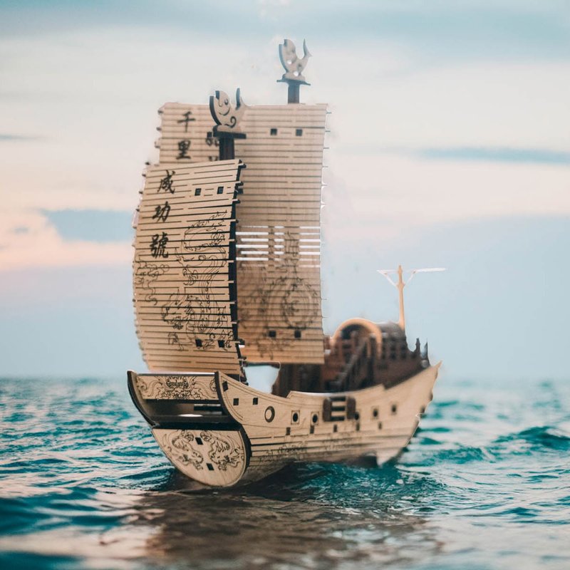 【 DIY 手作】成功号 组装模型 台南特色礼品 台南伴手礼 - 木工/竹艺/纸艺 - 木头 卡其色