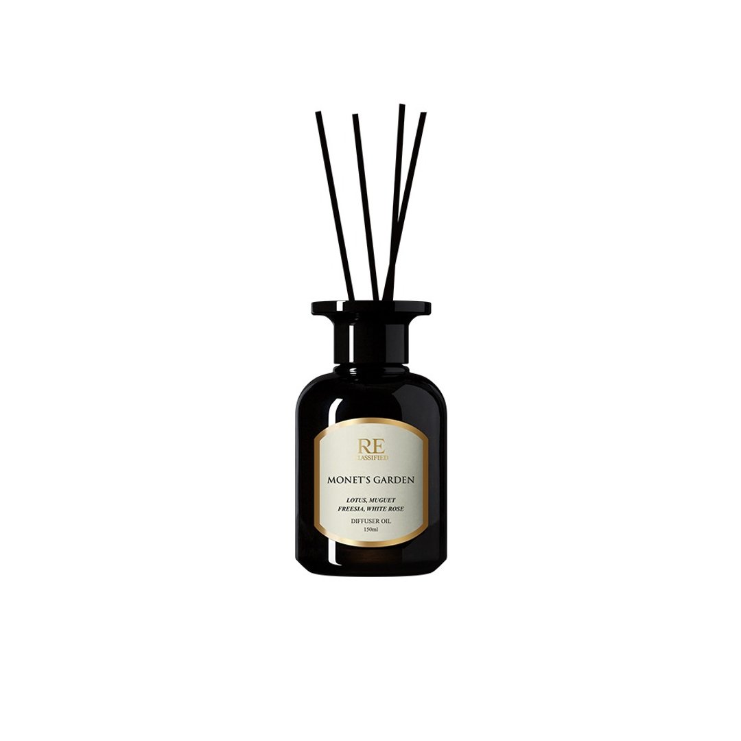 【RE调香室】室内扩香-经典系列150ml 空间香氛 香薰 - 香薰/精油/线香 - 玻璃 黑色