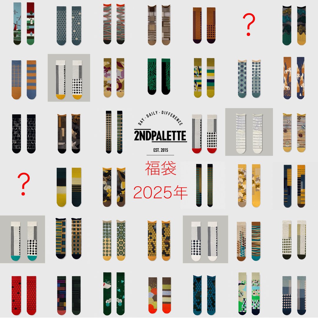 2025 福袋 L 尺寸五双组 / 礼物 / 袜子 / 情侣 / 一双 / 福袋 / - 袜子 - 棉 多色