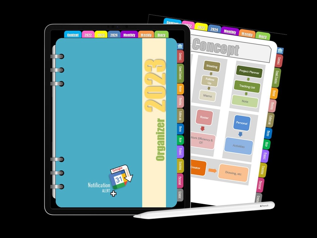 Studiowin-Product 6-Business Yearly Planner 2023-Upgrade-Blue - 电子手帐及素材 - 其他材质 