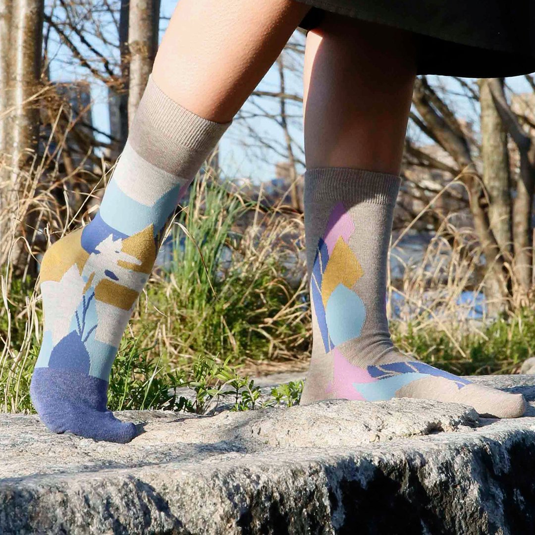 take a nap /  cotton / irregular / socks - 袜子 - 棉．麻 多色