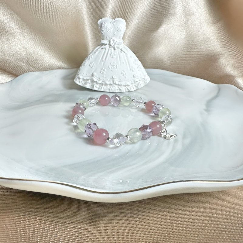 招财系列 A1150 紫丁香 W - 手链/手环 - 水晶 紫色