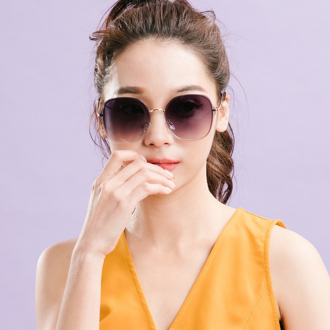 【福利品】雪绒蓝果冻透视金属镜框墨镜│UV400太阳眼镜 - 墨镜 - 其他金属 蓝色