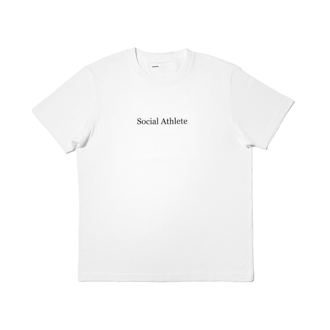 Social Athlete Print T-shirt - 男装上衣/T 恤 - 棉 白色
