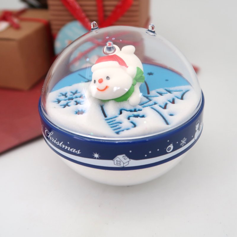 圣诞节快速出货【圣诞疗愈交换礼物】限量可爱雪人沙漏 - 摆饰 - 压克力 白色