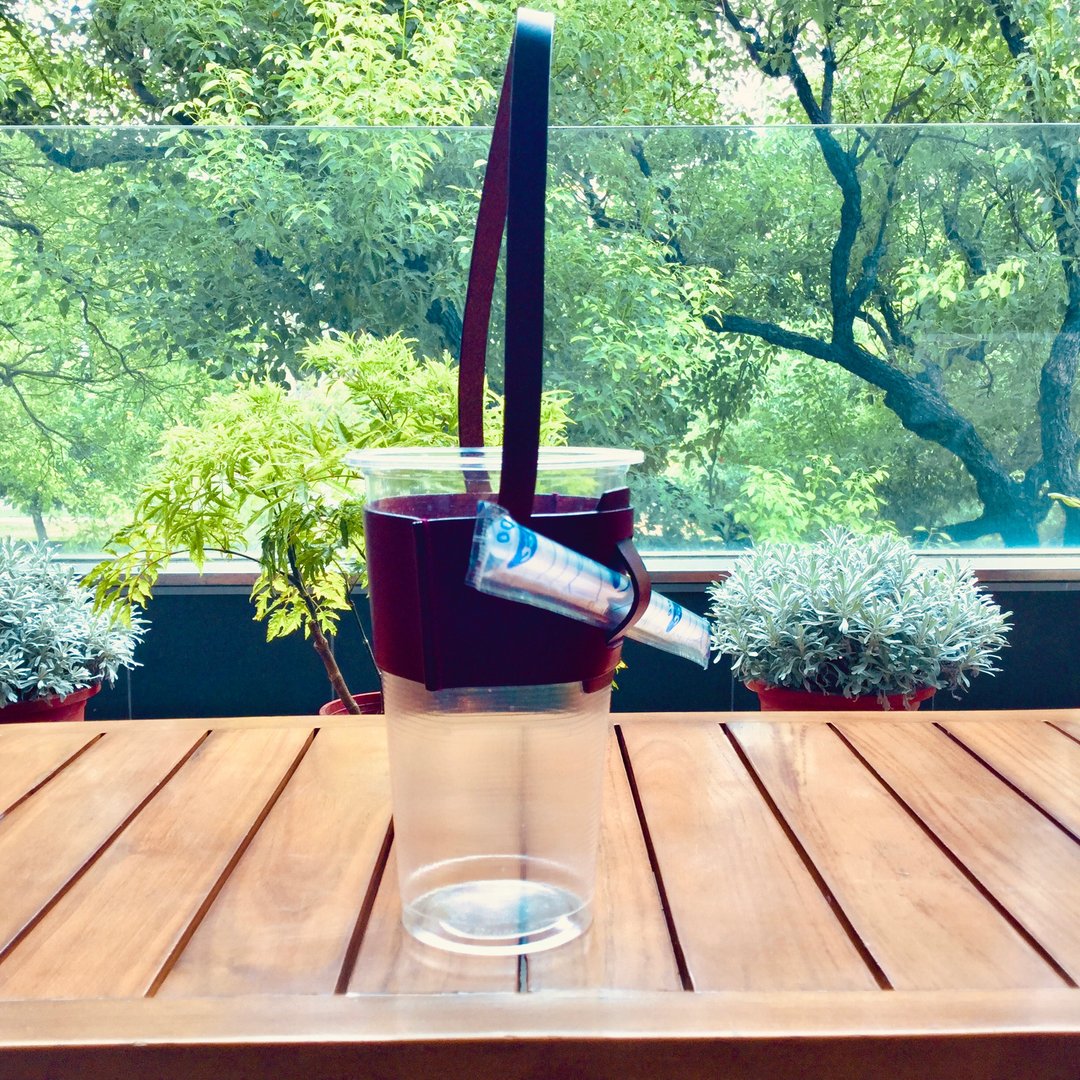 夏出清 isni 饮料/咖啡 环保提袋/防烫杯套 - 手提包/手提袋 - 真皮 多色